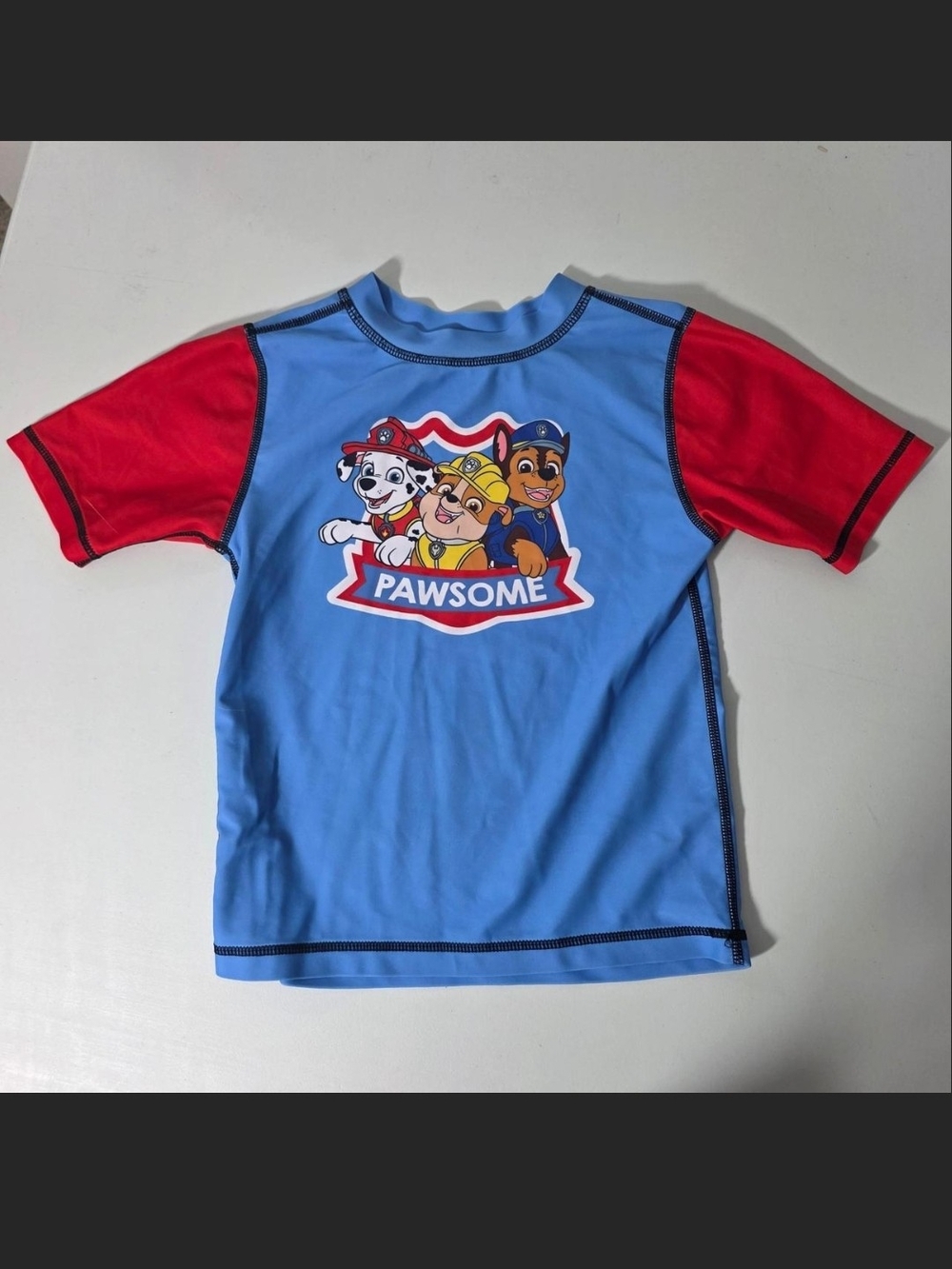 Nickelodeon Paw Patrol Kids Swim Rashguard - Blue & Red